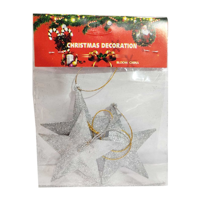 3pcs Glitter Star Christmas Decoration
