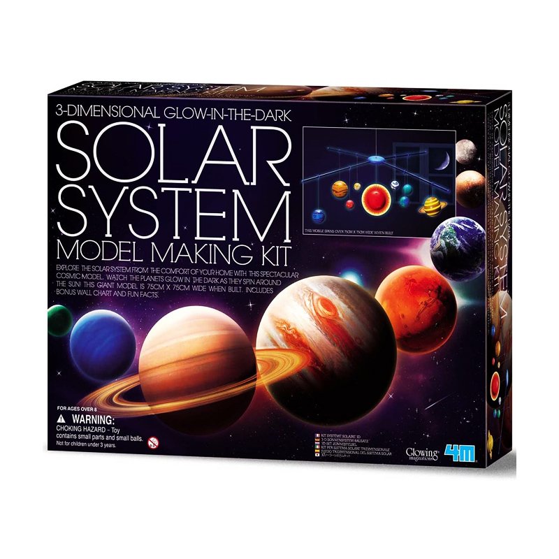 4M 3D Glow in the Dark Solar System Model Making Kit