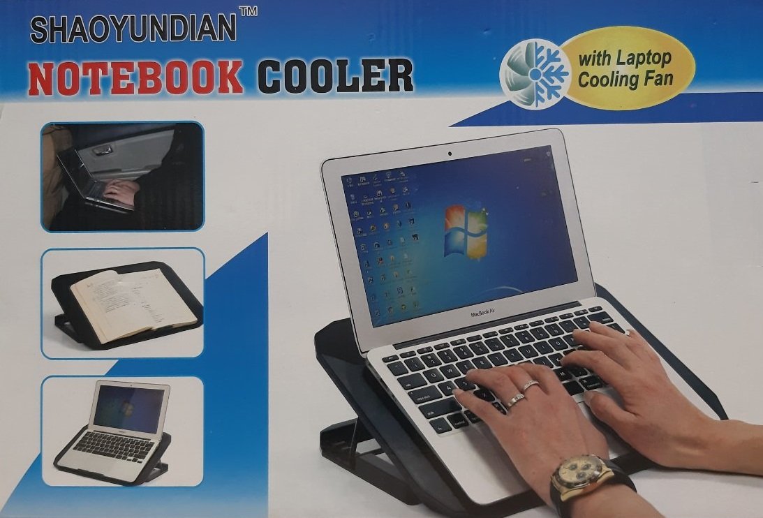 Adjustable Computer Desk With  Laptop Cooling Fan