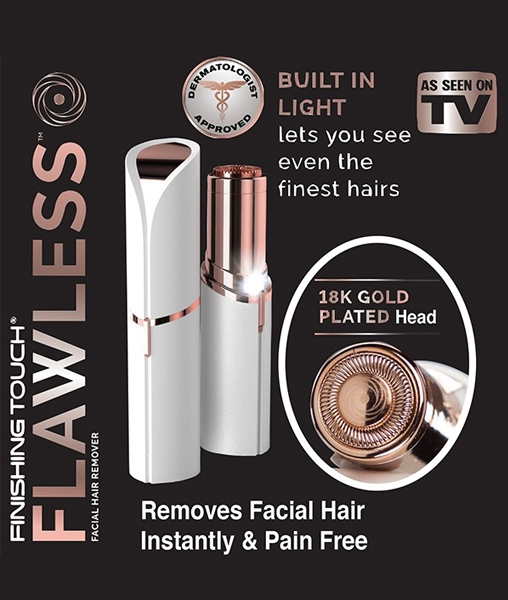 Finishing Touch Flawlbss Rechargable Facial Hair Remover