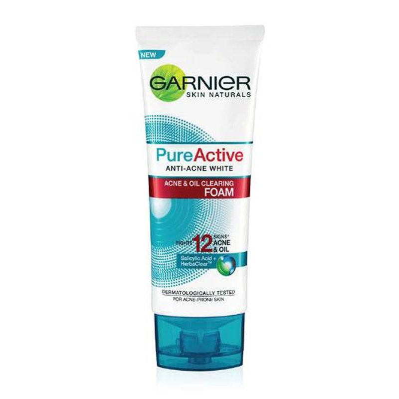 Garnier Skin Naturals New Pure Active Anti Acne White Clearing Foam