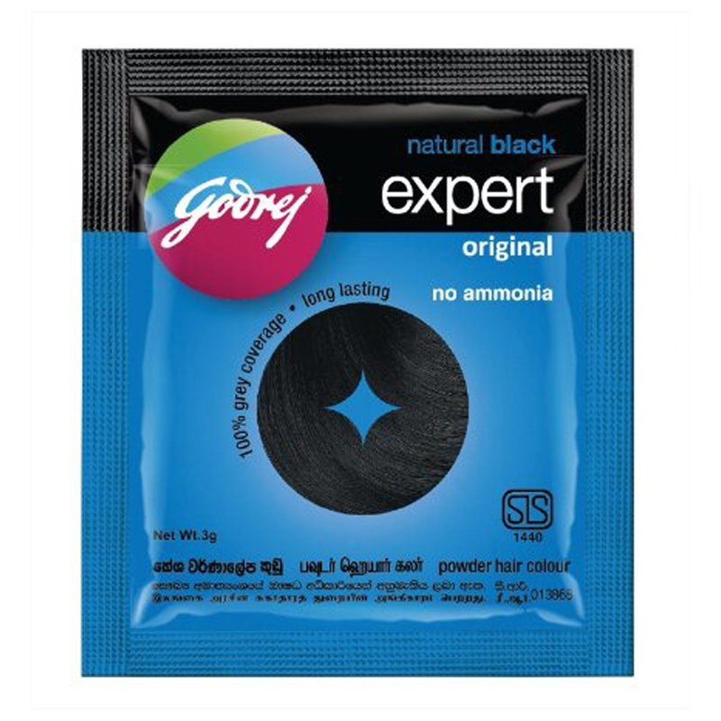 Godrej Expert Original Natural Black Hair Colour Powder 5g