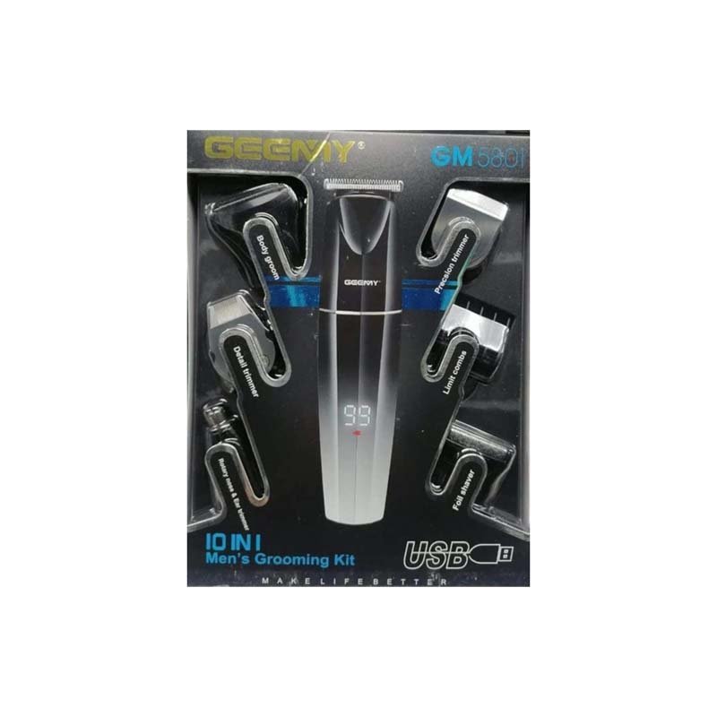 Geemy 10 in 1 Professional Hair Trimmer GM-5801