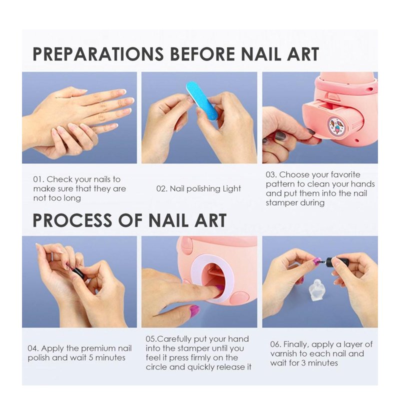 Kids Cool Nail Manicure Stamper ZY308202
