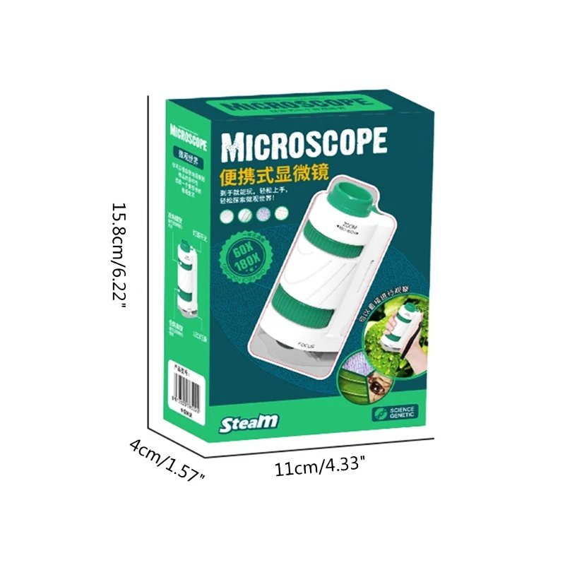 Kids Portable Microscope 60X-180X AG618368