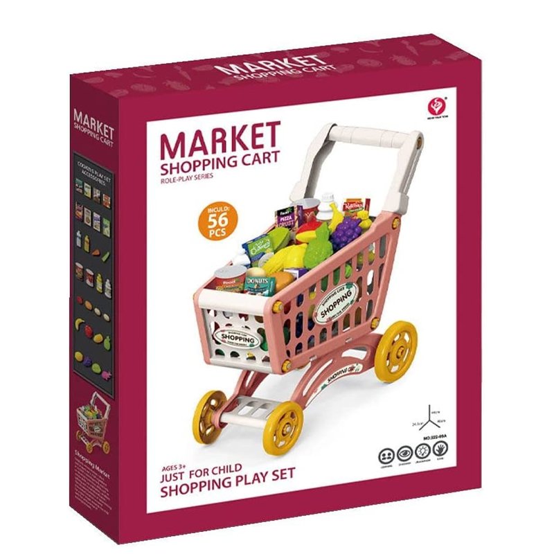 Kids Supermarket Shopping Cart Set 922-09A