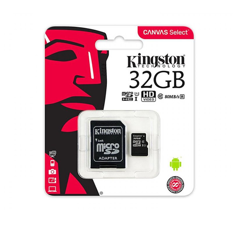 Kingston 32GB Canvas Select Plus microSD Card CDCS2