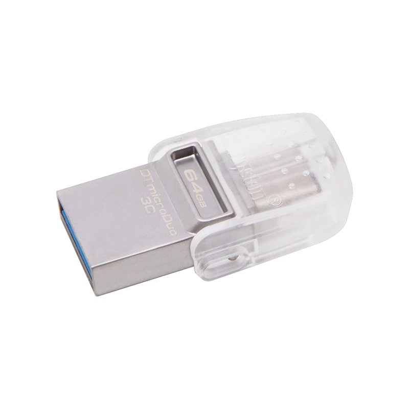 Kingston 64GB DataTraveler MicroDuo 3C USB Flash Drive (USB Type-C and USB Type-A Flash Drive)