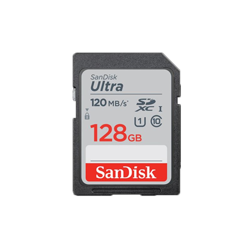Memory Card- SANDISK 128GB Ultra C10, 120MB/s