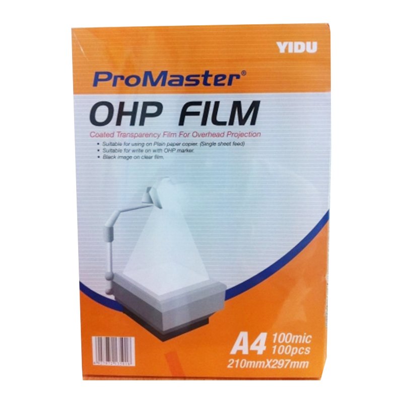 OHP Transparency Film 100 Sheets 210mmx297mm