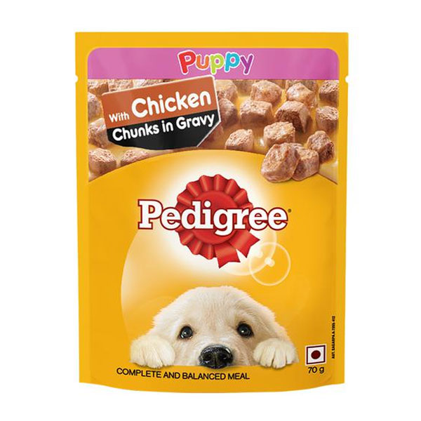 Pedigree Chicken Chunks In Gravy for Puppy 70 g