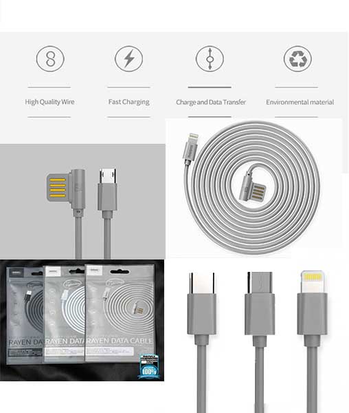 Rayen Data Cable - Lightning/ Micro/ Type-C