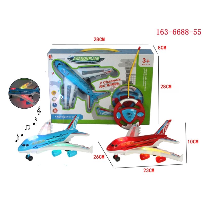 RC Plane with Lights and Music 163-6688-55