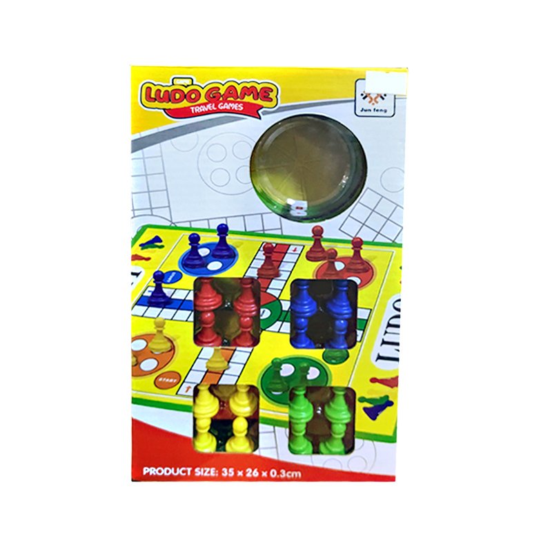 Soft Mat Ludo Board Game with Dice Roller AG620002