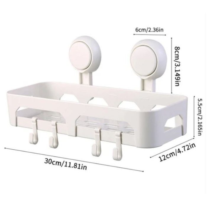 Wall Suction Mounted multifunctional Storage Rack - L004-1