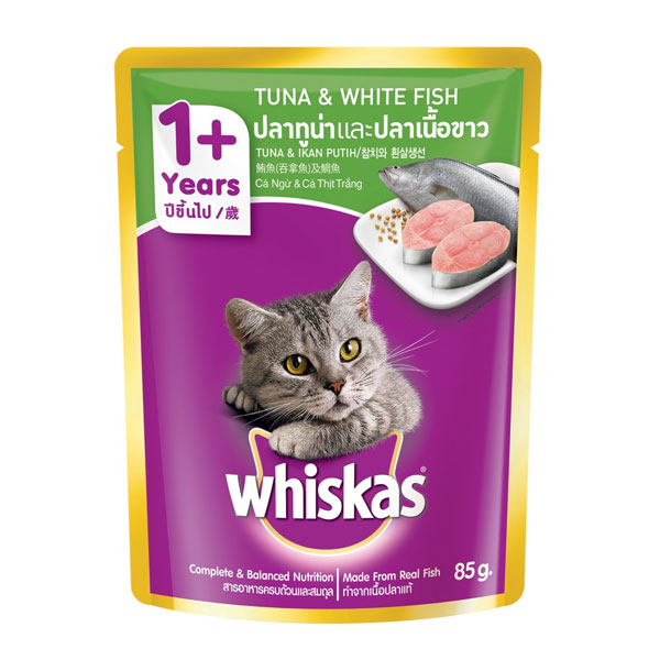 Whiskas Tuna & White Fish Cat Food 80g
