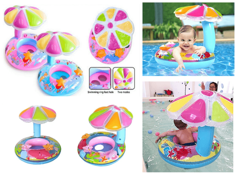 Inflatable Children's Swimming Ring Umbrella
