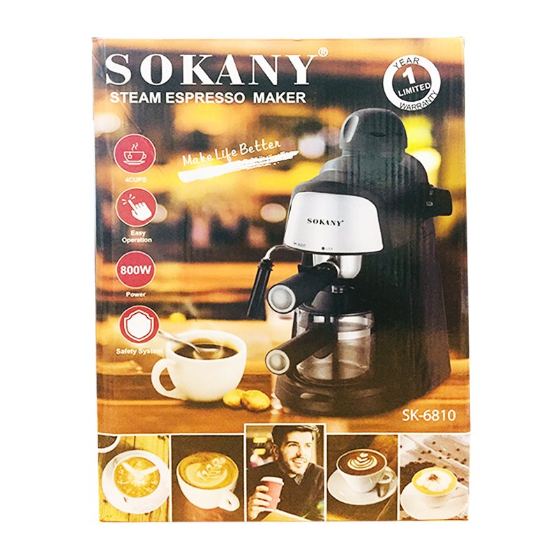 Sokany Steam Espresso Maker SK-6810