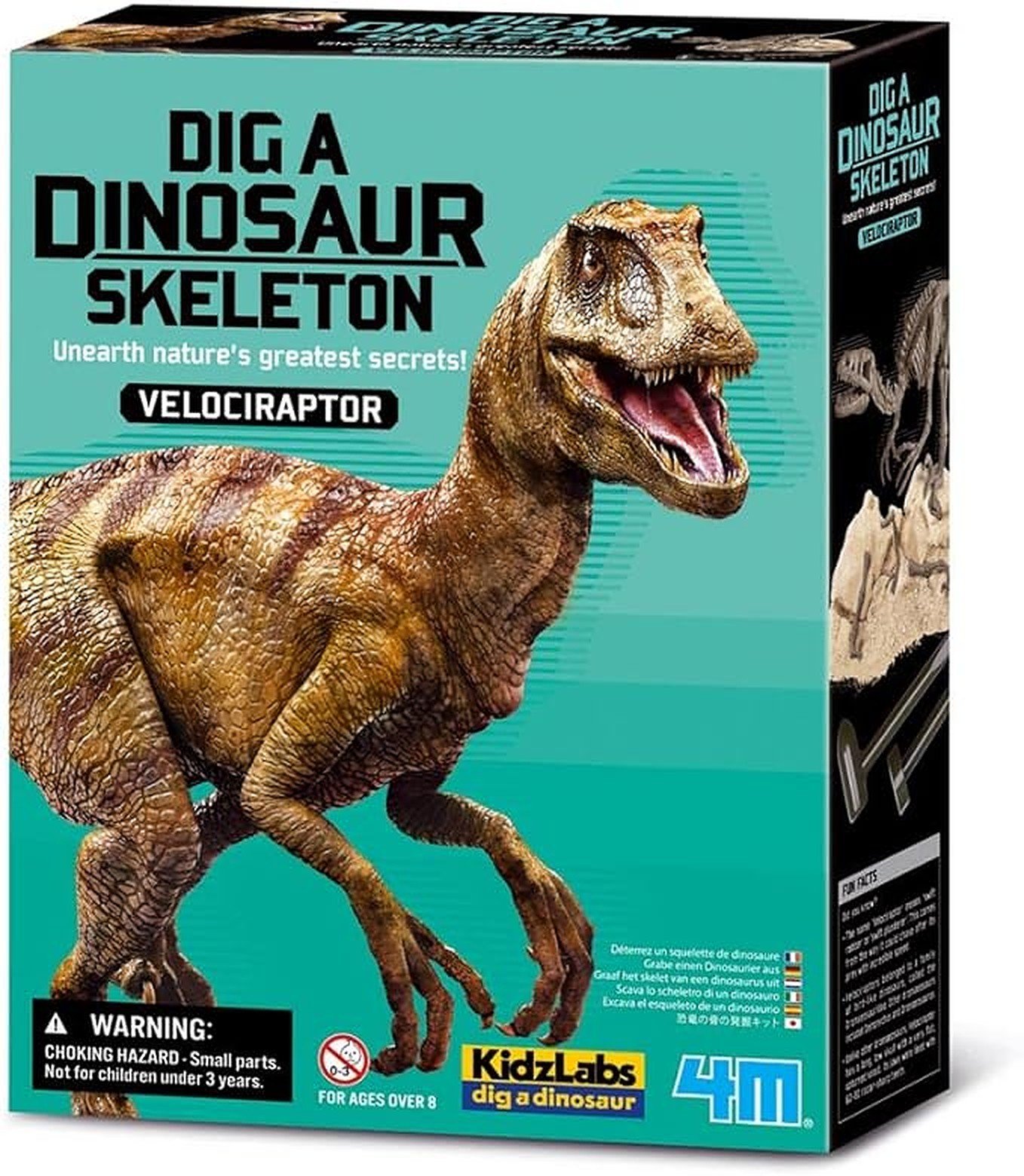 4M Kidz Labs Dig a Velociraptor Skeleton