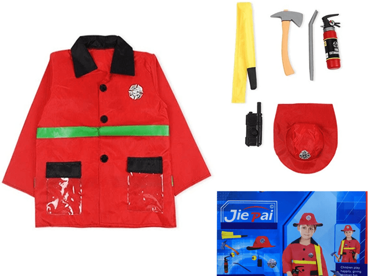 Cosplay Fire Fighter Costume Set (Free Size) K-0014