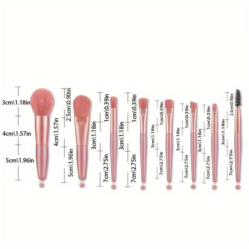 8 PCS Makeup Brush Kit & Eye Shadows Sponge Brushes