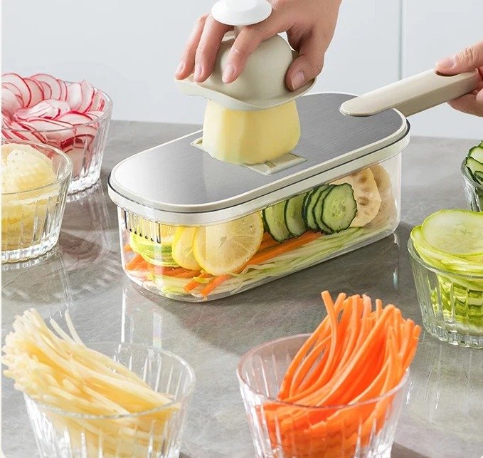 Multifunctional Vegetable Slicer with Stainless steel blades