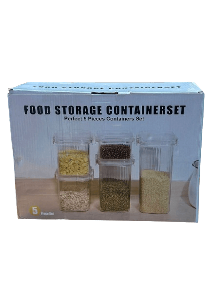 5pc food storage container set