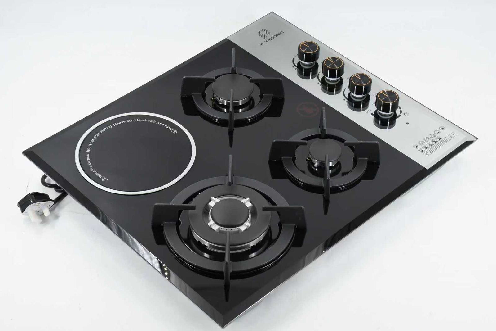 Puresonic 4 Burner With Hot Plate