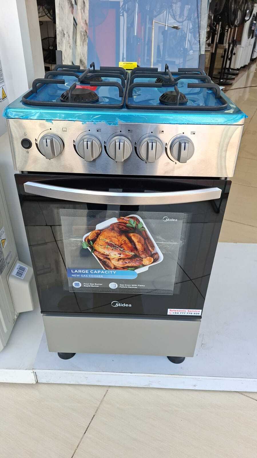 Midea 50cm 4 Gas Burners with oven 20TMG4G082