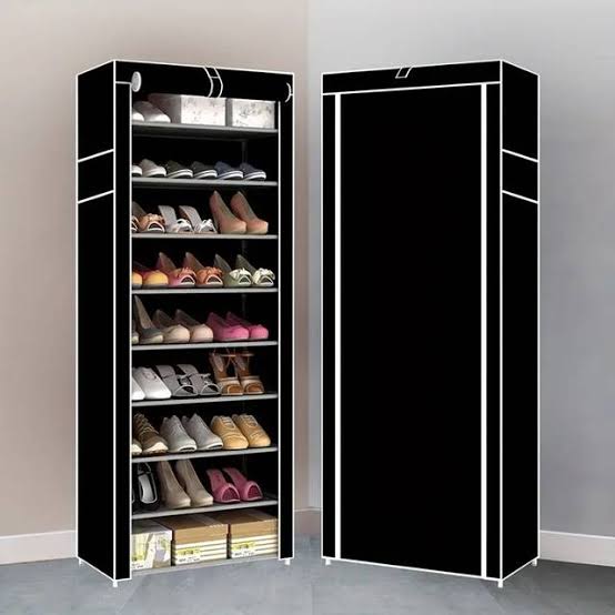 10 Layer Shoe Rack With Dust Cover